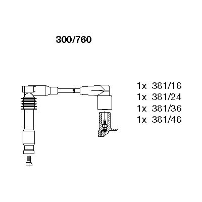 Ignition Cable Kit (300/760)