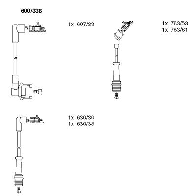 Ignition Cable Kit (600/338)