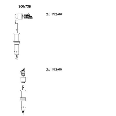 Ignition Cable Kit (300/738)