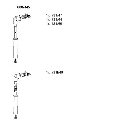 Ignition Cable Kit (600/445)