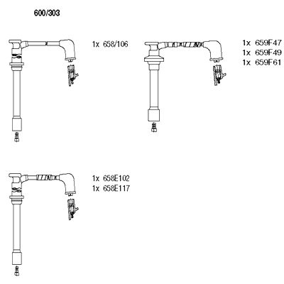 Ignition Cable Kit (600/303)