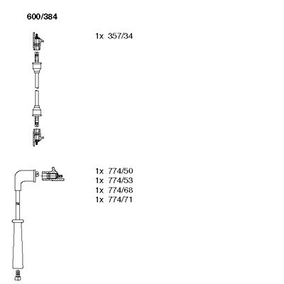 Ignition Cable Kit (600/384)