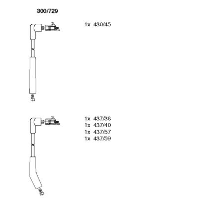 Ignition Cable Kit (300/729)