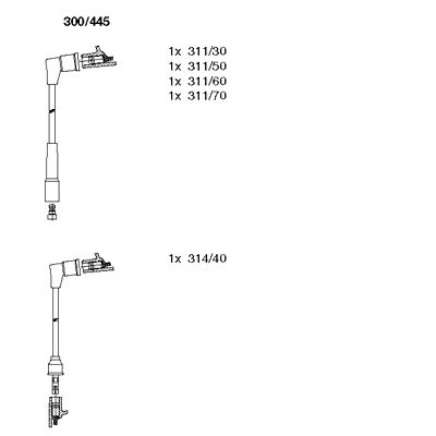 Ignition Cable Kit (300/445)