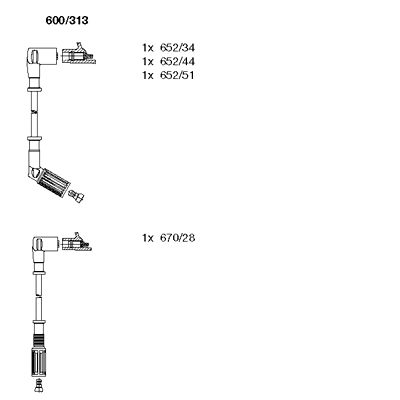 Ignition Cable Kit (600/313)