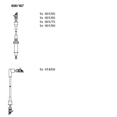 Ignition Cable Kit (600/167)