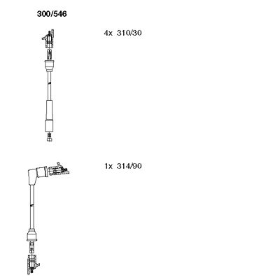 Ignition Cable Kit (300/546)