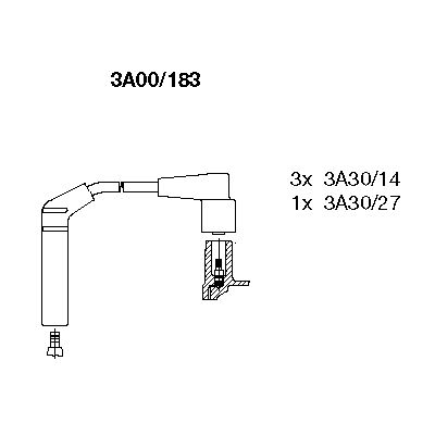 Ignition Cable Kit (3A00/183)