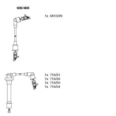 Ignition Cable Kit (600/406)