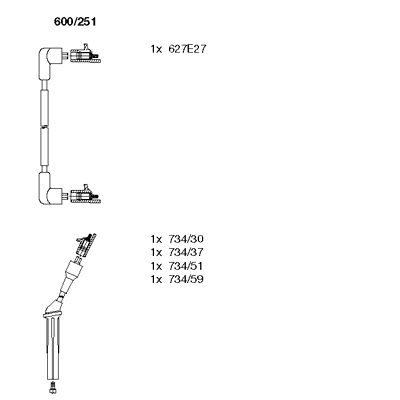 Ignition Cable Kit (600/251)