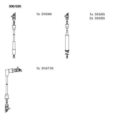 Ignition Cable Kit (300/530)