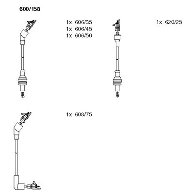 Ignition Cable Kit (600/158)