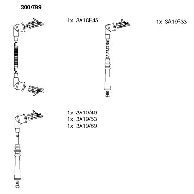 Ignition Cable Kit (300/799)