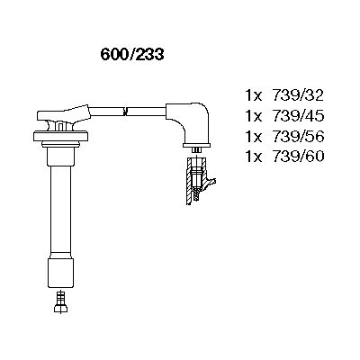 Ignition Cable Kit (600/233)