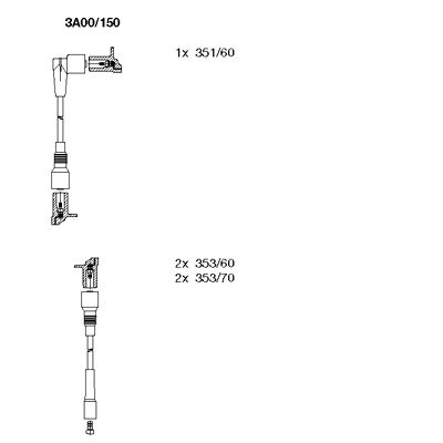 Ignition Cable Kit (3A00/150)