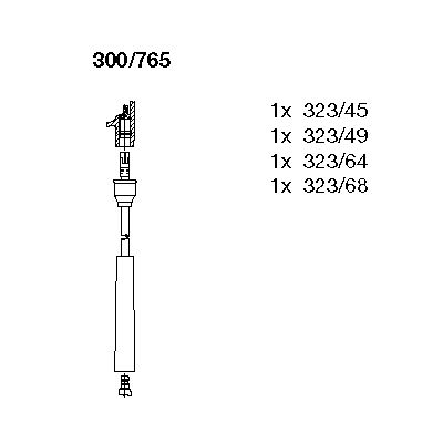Ignition Cable Kit (300/765)