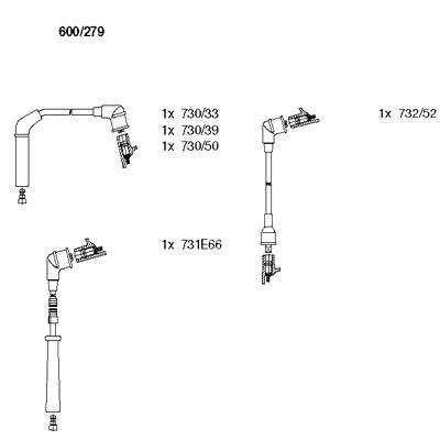Ignition Cable Kit (600/279)