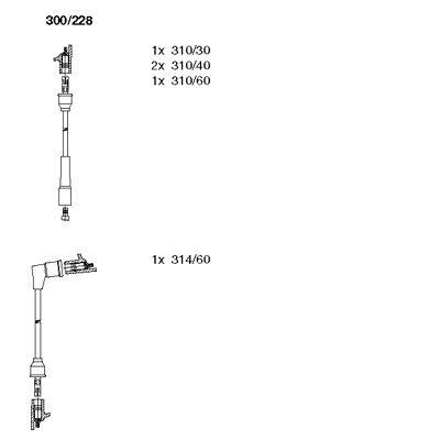 Ignition Cable Kit (300/228)