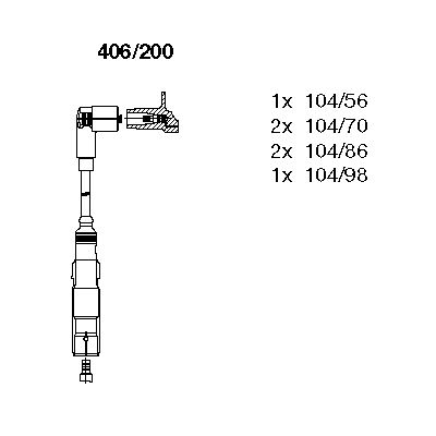 Ignition Cable Kit (406/200)