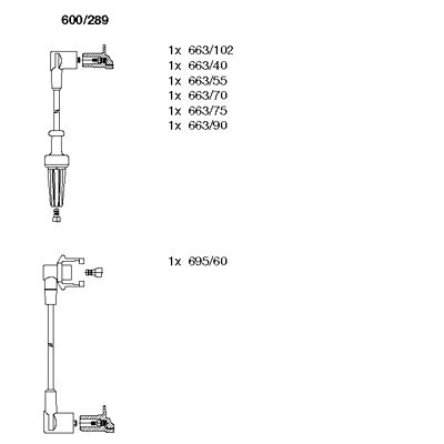 Ignition Cable Kit (600/289)