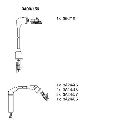 Ignition Cable Kit (3A00/156)