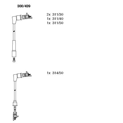 Ignition Cable Kit (300/439)