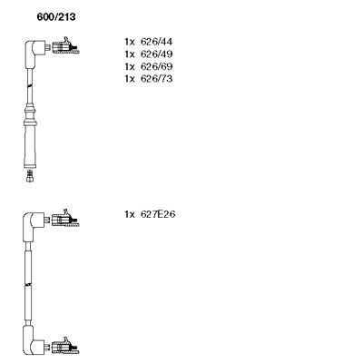 Ignition Cable Kit (600/213)