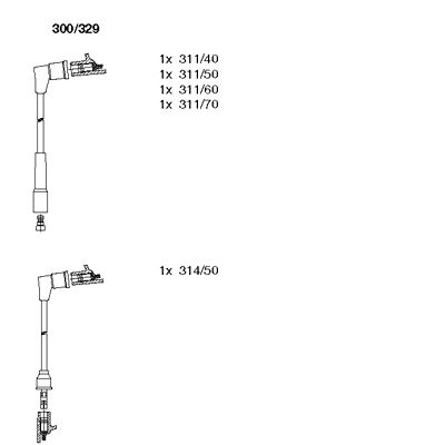 Ignition Cable Kit (300/329)