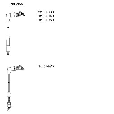 Ignition Cable Kit (300/829)