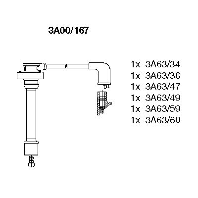 Ignition Cable Kit (3A00/167)