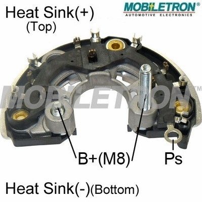 Rectifier, alternator (RB-168H)
