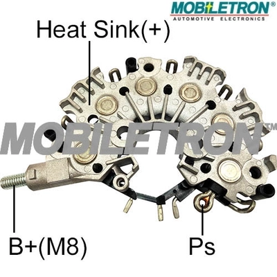 Rectifier, alternator (RB-176HV)