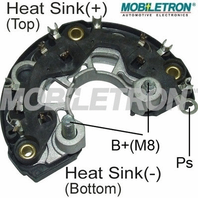 Rectifier, alternator (RB-117H)