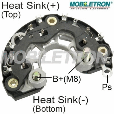 Rectifier, alternator (RB-116H)