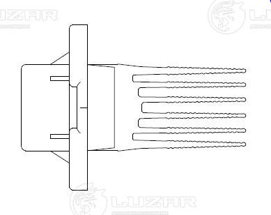 Resistor, interior blower