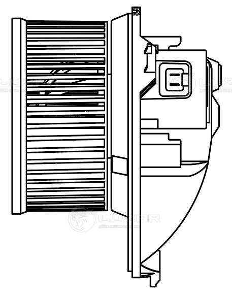 Electric Motor, interior blower