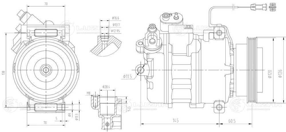 Compressor, air conditioning