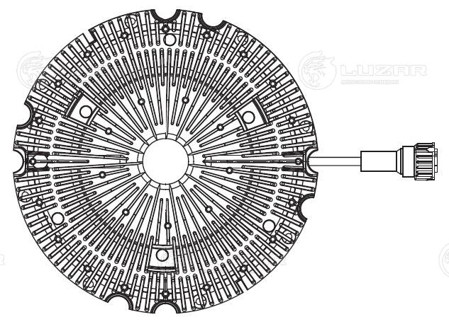 Clutch, radiator fan