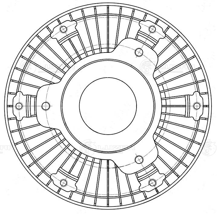 Clutch, radiator fan