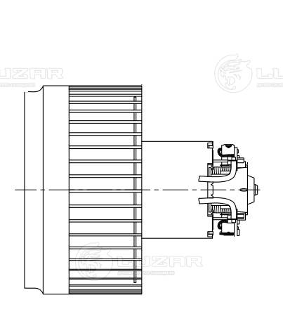 Electric Motor, interior blower