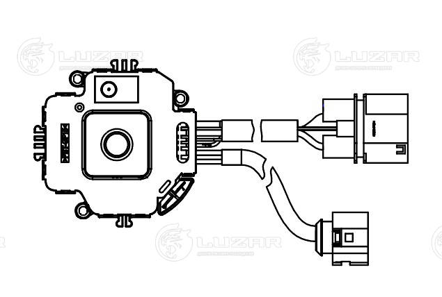 Series resistor, electric motor (radiator fan)