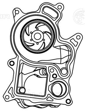 Water Pump, engine cooling (LWP 2609)