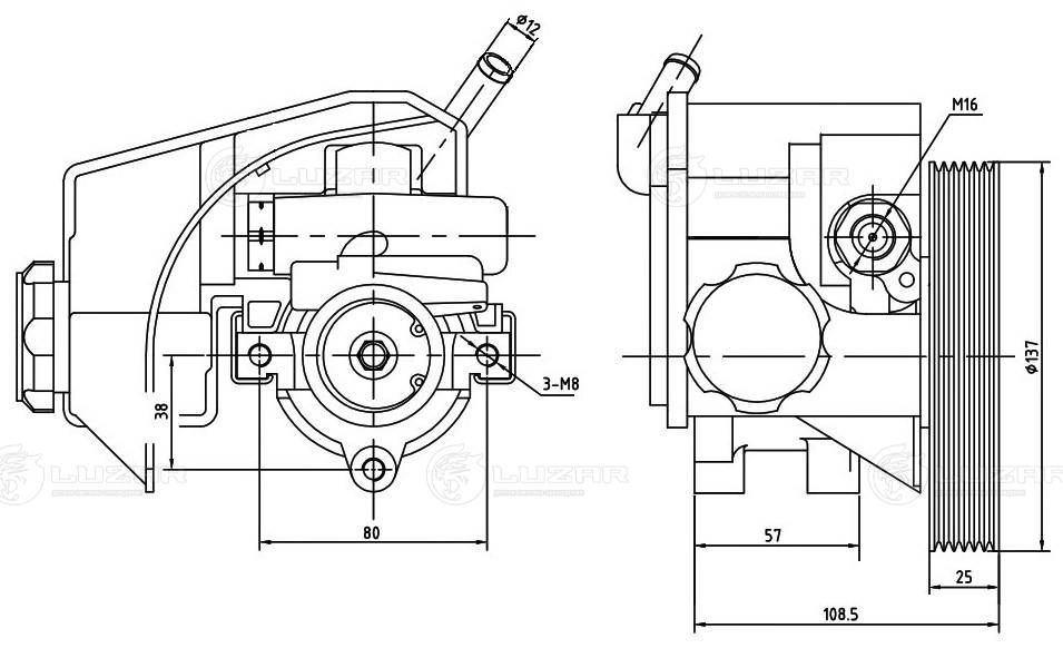 Hydraulic Pump, steering