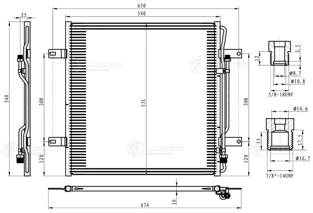 Condenser, air conditioning