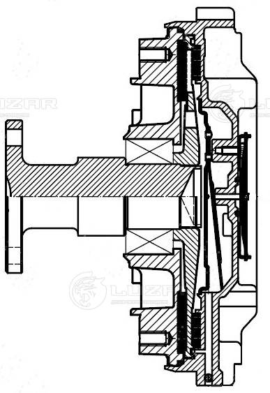 Clutch, radiator fan