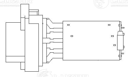 Resistor, interior blower