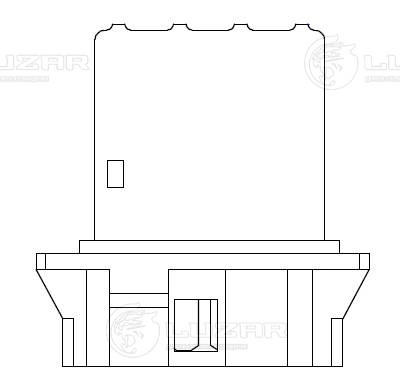 Resistor, interior blower