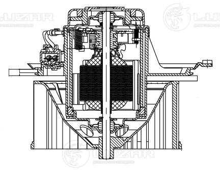 Electric Motor, interior blower