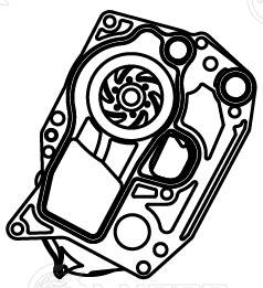 Water Pump, engine cooling (LWP 2616)