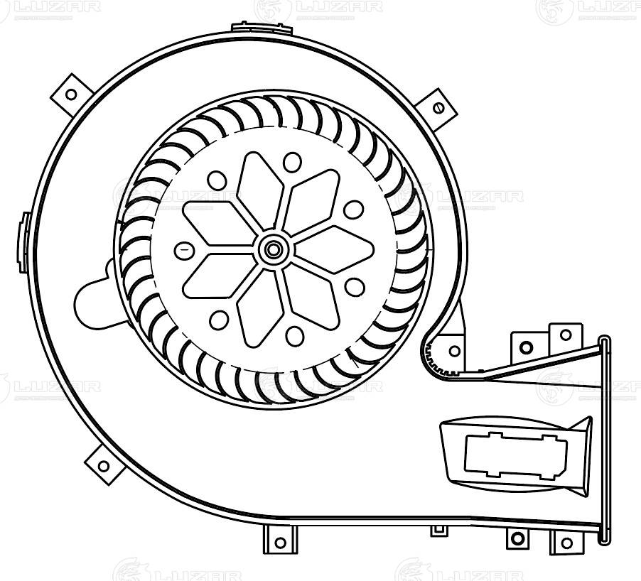 Electric Motor, interior blower